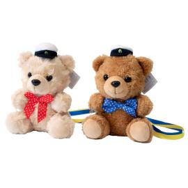 Ylioppilasnalle Karhu Pilkullisella Rusetilla 17 cm