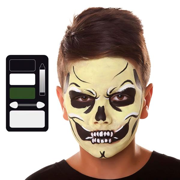 Lasten Halloween-meikkisarja Luuranko