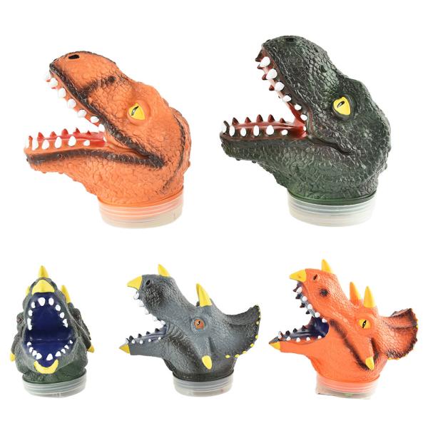 Dinosaurus Pää Pienillä Dinosauruksilla