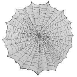 Pyöreä Pöytäliina Hämähäkinverkko