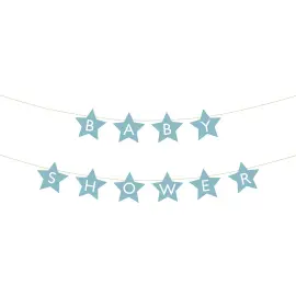 DIY Viirinauha Babyshower Vaaleansininen