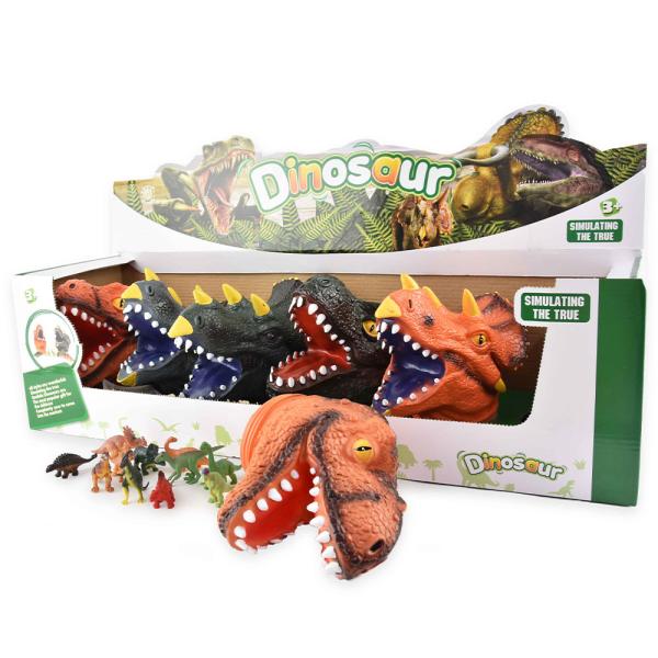 Dinosaurus Pää Pienillä Dinosauruksilla