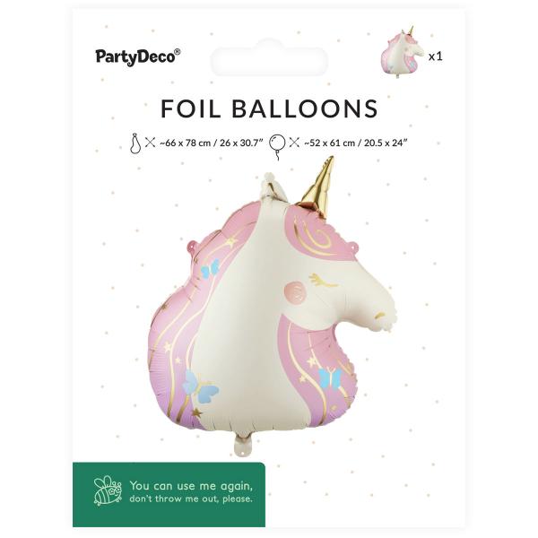 Folioilmapallo Yksisarvinen 52 x 61 cm