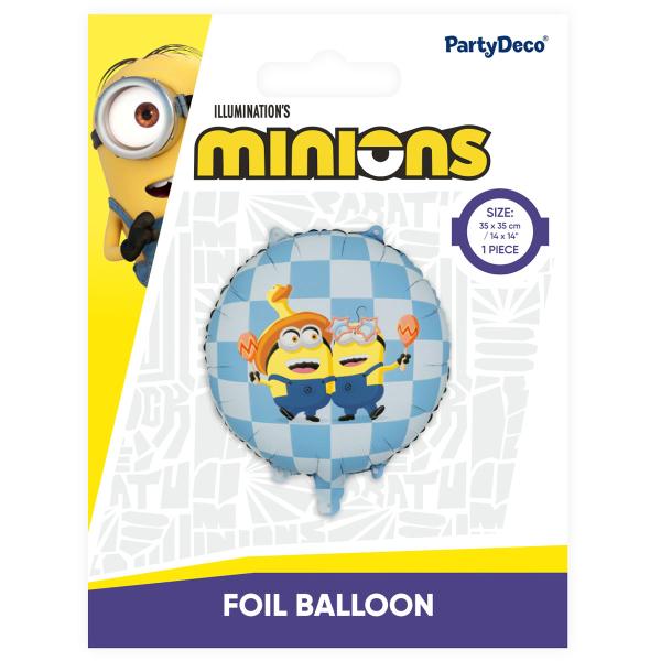 Minions Pyöreä Folioilmapallo 35 cm