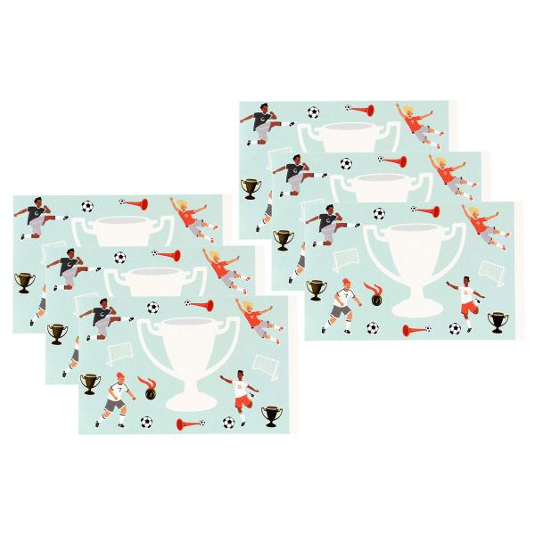 Henkilökohtaiset Tarrat Saippuakuplapulloon Jalkapallojuhlat 6 kpl