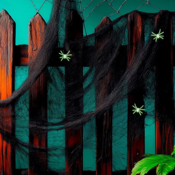 Musta Hämähäkinverkko Hämähäkeillä 50g