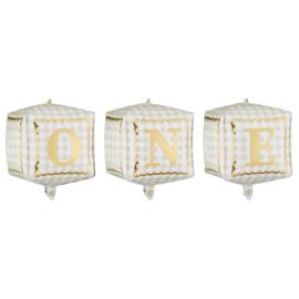 Folioilmapallot One-kuutiot 3 kpl