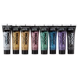 Moon Glitter Holografinen Glitter Hiusgeeli