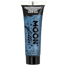 Moon Glitter Holografinen Glitter Hiusgeeli Sininen