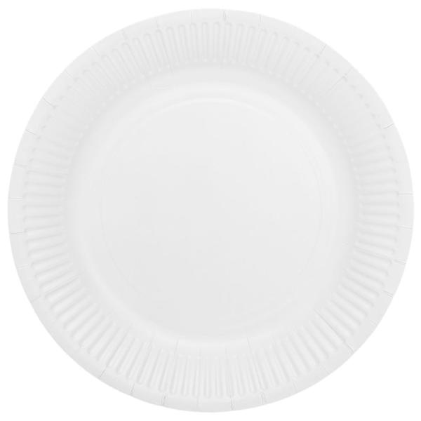 Pahvilautaset Valkoinen 23cm 16 kpl