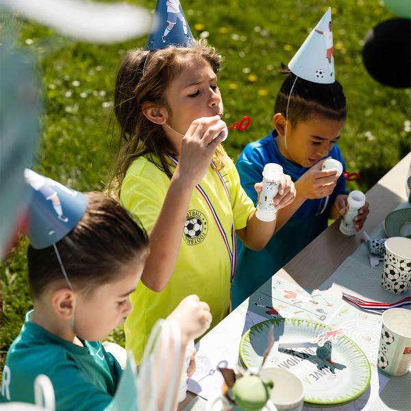 Henkilökohtaiset Tarrat Saippuakuplapulloon Jalkapallojuhlat 6 kpl