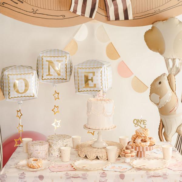 Folioilmapallot One-kuutiot 3 kpl