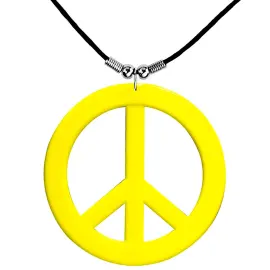 Neon Keltainen Hippie Kaulakoru