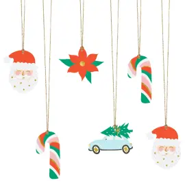 Lahjaetiketit Santa Mix