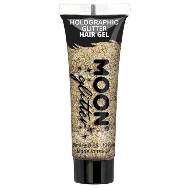 Moon Glitter Holografinen Glitter Hiusgeeli Kulta