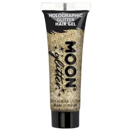 Moon Glitter Holografinen Glitter Hiusgeeli Kulta