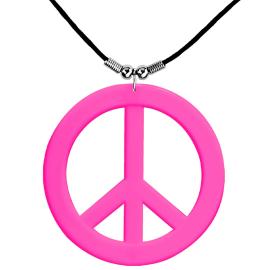 Neon Pinkki Hippie Kaulakoru