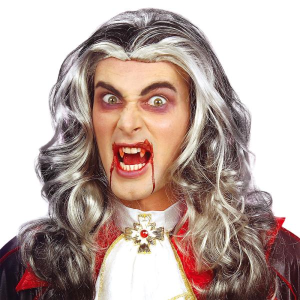 Pitkä Vampyyriperuukki Harmaa