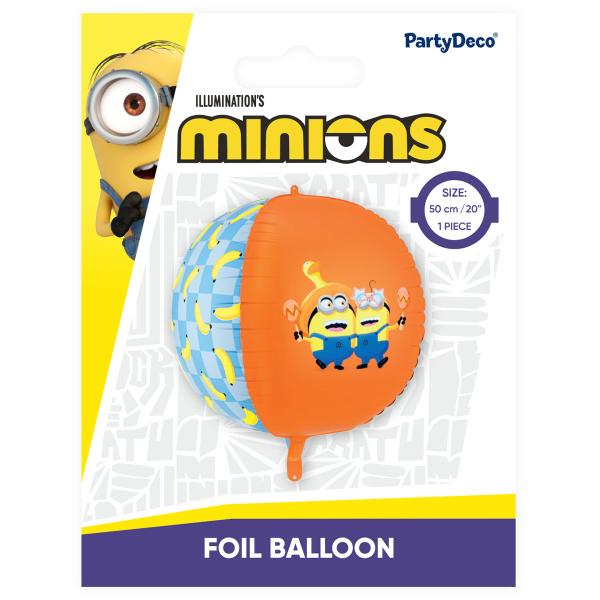 Minions Pyöreä Folioilmapallo 50 cm