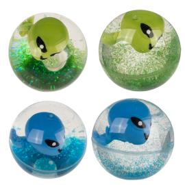 Vilkkuva Alien-pomppupallo 6,5 cm