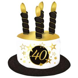 Syntymäpäivähattu 40 vuotta