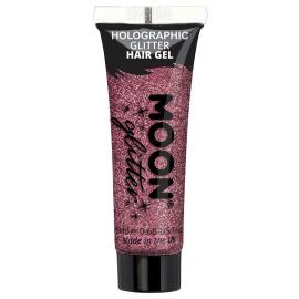 Moon Glitter Holografinen Glitter Hiusgeeli Vaaleanpunainen