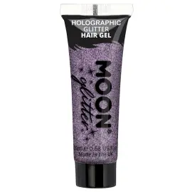 Moon Glitter Holografinen Glitter Hiusgeeli Violetti