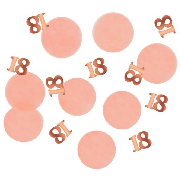 18 v Konfetti Vaaleanpinkki & Ruusukulta