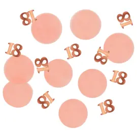 18 v Konfetti Vaaleanpinkki & Ruusukulta