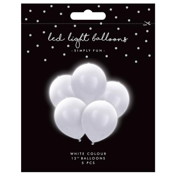 LED-ilmapallot Valkoinen