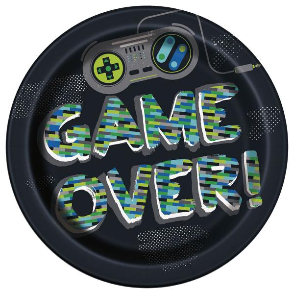 Pahvilautaset Game Over 8 kpl