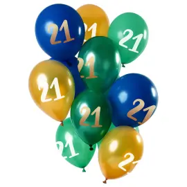 21 v Ilmapallot Golden Emerald