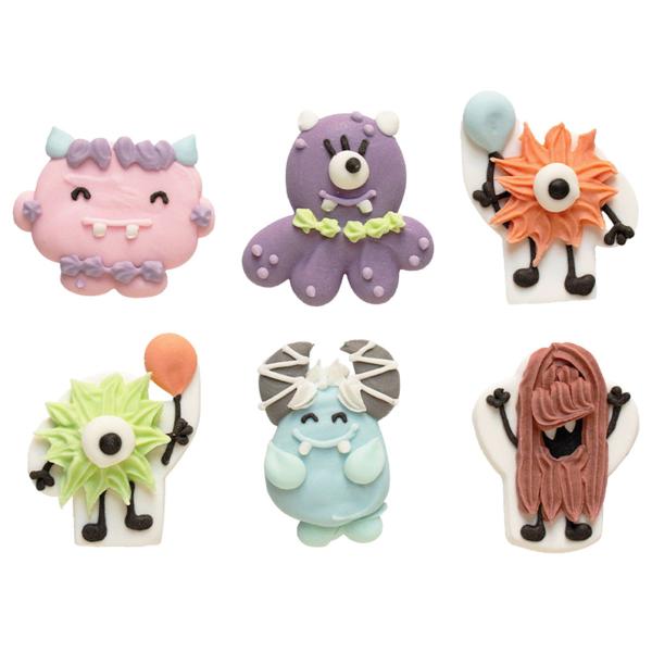 Sokerikoristeet Monster 6-kpl