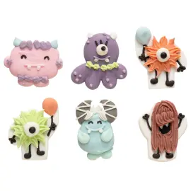 Sokerikoristeet Monster 6-kpl