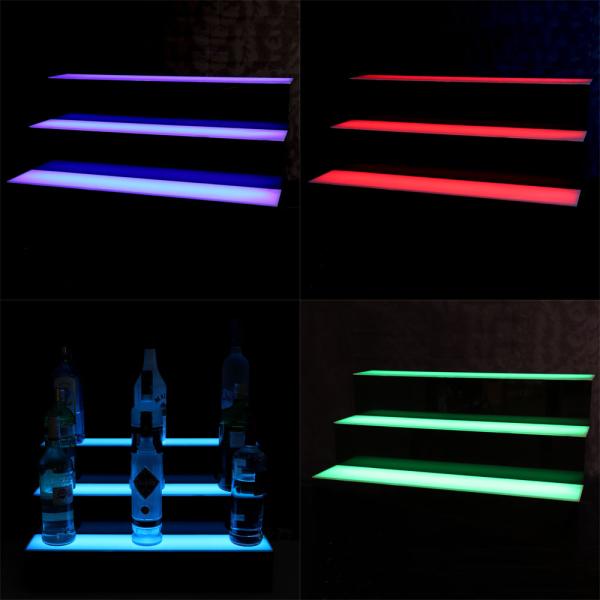 3-kerroksinen Pulloteline LED
