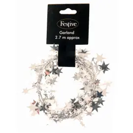 Jouluköynnös Tähdillä Hopea