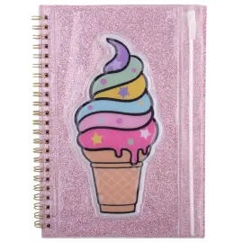 Viivoitettu Muistikirja A5 Jäätelö