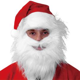 Joulupukin Lakki Parralla Valkoinen/Punainen