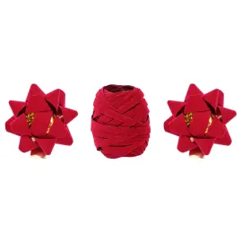 Lahjanauha- ja Rusettisetti Punainen