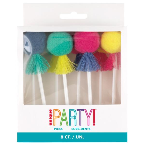 Pom Poms Partytikut 8 kpl