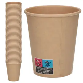 Pahvimukit Ruskea 23 cl 50-kpl