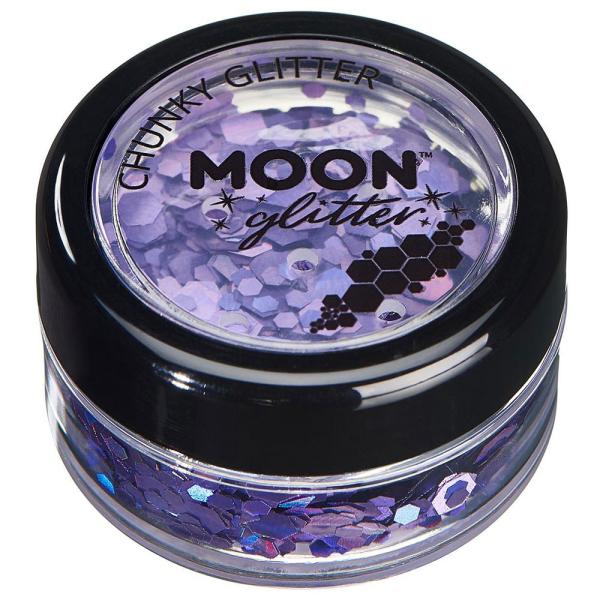 Moon Glitter Holografinen Chunky Glitter Violetti