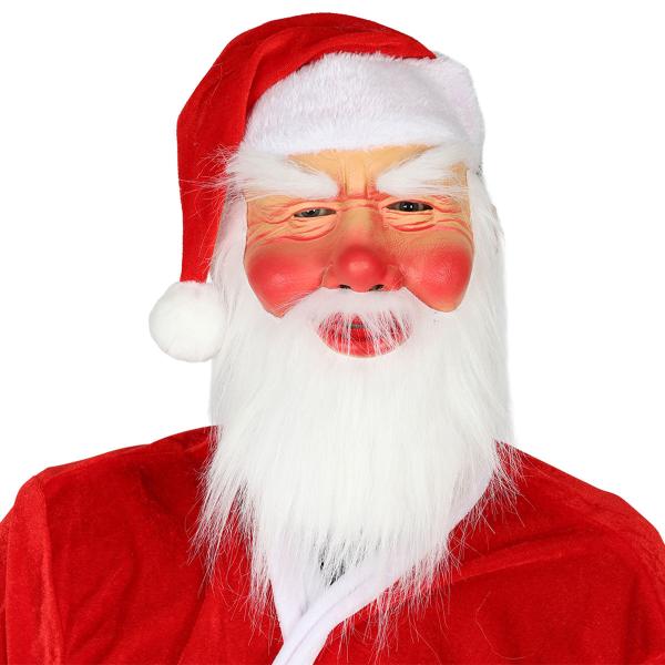 Joulupukin Naamio Parralla ja Tonttulakilla