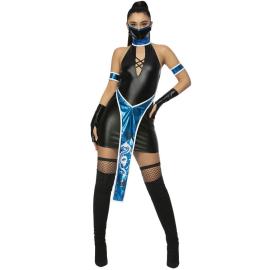 Ninja Naamiaisasu Musta/Sininen