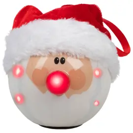Joulupallo LED-valolla Joulupukki