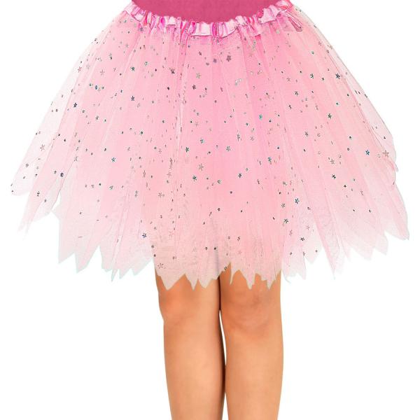 Vaaleanpunainen Glitter Tyllihame Lapset