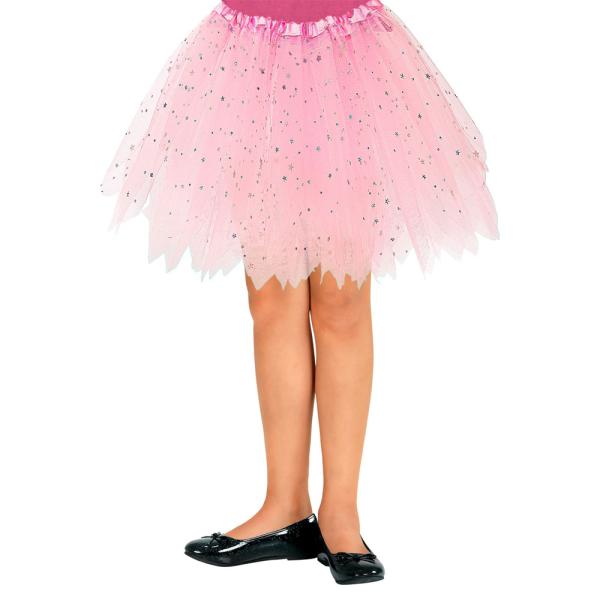 Vaaleanpunainen Glitter Tyllihame Lapset