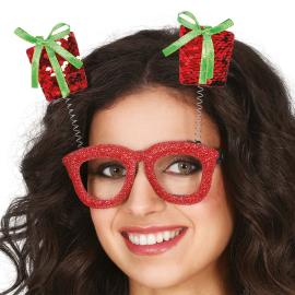 Silm&auml;lasit Joulukuusikoristeilla