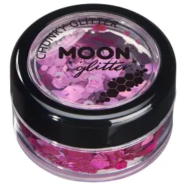 Moon Glitter Holografinen Chunky Glitter Vaaleanpunainen