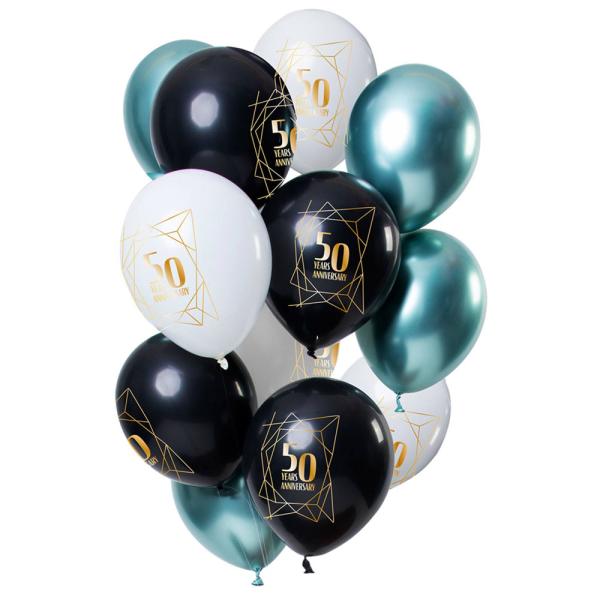 50 Year Anniversary Ilmapallot Luxury Emerald